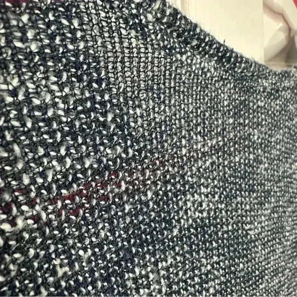 Joe Fresh Knit Shirt 3/4 Sleeves Oversized Marled Blue & White Size Extra Small - Picture 14 of 16